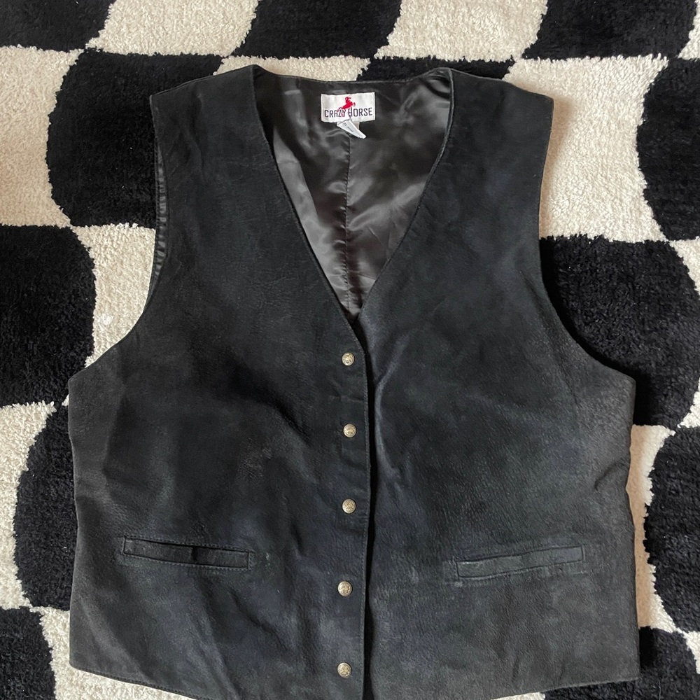 90s suede vest